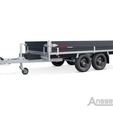 Anssems plateauwagen PSX3000 2-as rem Go-Getter 405x178cm/3000kg