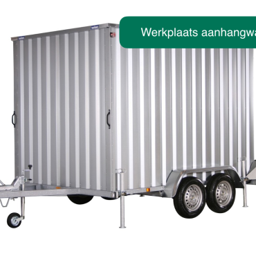 Werkplaats aanhangwagen van Aluminium / 2000kg