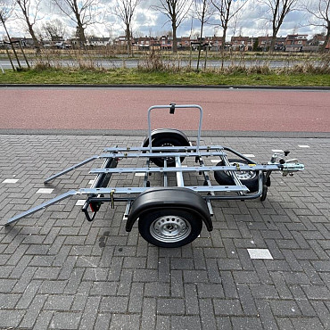 Fietsaanhangwagen voor driewieler + 1 fiets