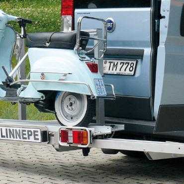 Dynad/Linnepe Bokster scooterdrager voor Buscamper