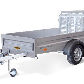 Humbaur HA neerklapbare klep Alu 1as geremd  251x131x35cm 1300kg