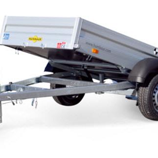 Humbaur HA kiepbaar Alu 1as ongeremd  251x131x35cm 750kg