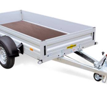 Humbaur HA Alu 2as geremd 303x150x35cm 2000/2500kg