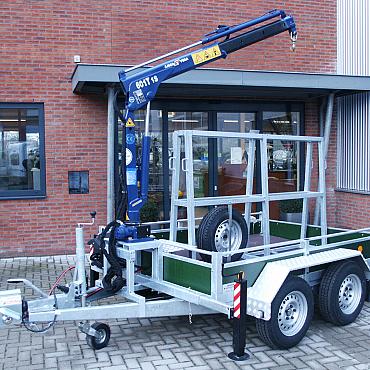 Bakwagen met laadkraan
