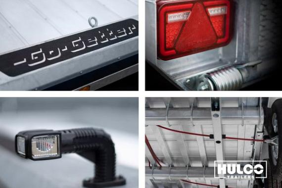 Hulco minigravertrsport. TERRAX2-3500 2as rem Go-Getter 394x180cm 3500kg/klep150