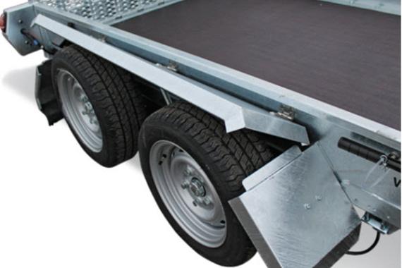 Humbaur Senko verlaagbare transporter div.afmetingen