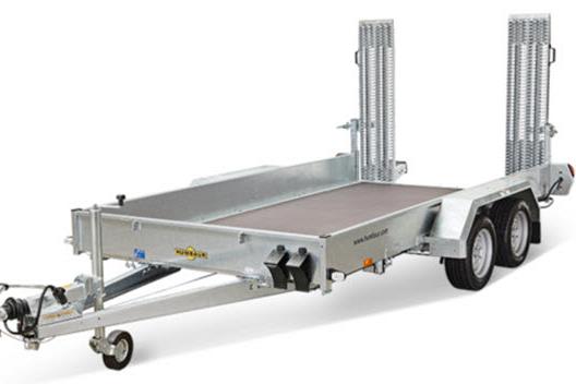 Humbaur Type HS Bouwmachine transporter div.afmetingen