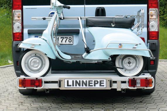 Dynad/Linnepe Bokster scooterdrager voor Buscamper
