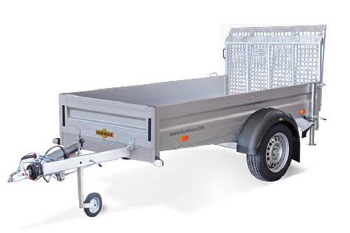 Humbaur HA neerklapbare klep Alu 1as geremd  251x131x35cm 1300kg