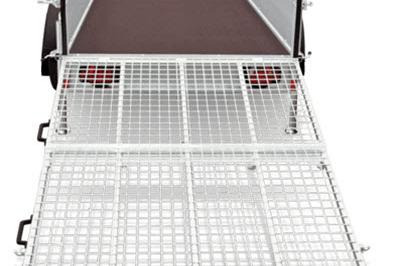 Humbaur HA neerklapbare klep Alu 1as geremd  251x131x35cm 1300kg