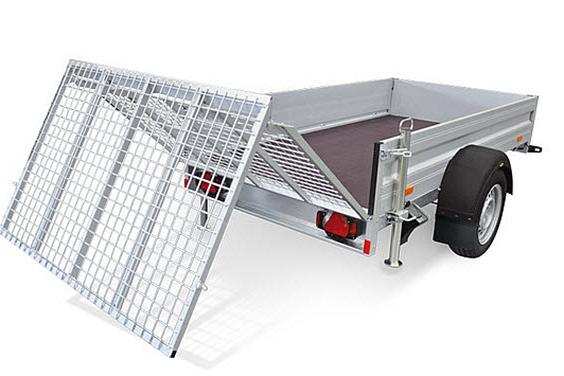 Humbaur HA neerklapbare klep Alu 1as geremd  251x131x35cm 1300kg