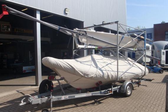 Boottrailer aangepast