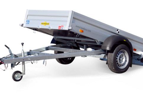 Humbaur HA kiepbaar Alu 1as ongeremd  251x131x35cm 750kg