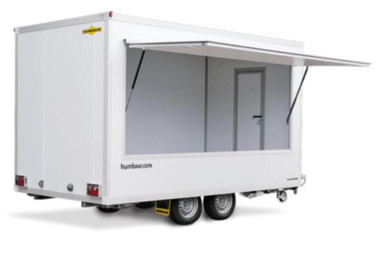 Humbaur Type HVK Verkoopwagen leeg 1-as 369x213x228cm 1300/1500/1800kg