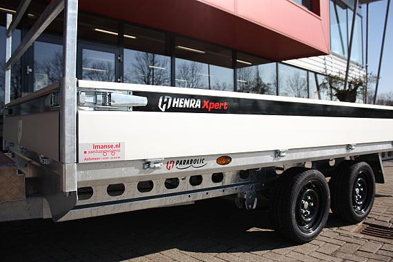 Henra Xpert plateauwagen 3x1500kg-as geremd 401x185x30cm 3500kg