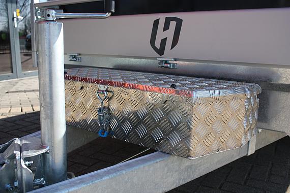 Henra Xpert plateauwagen 2as geremd 453x185x30cm 3500kg