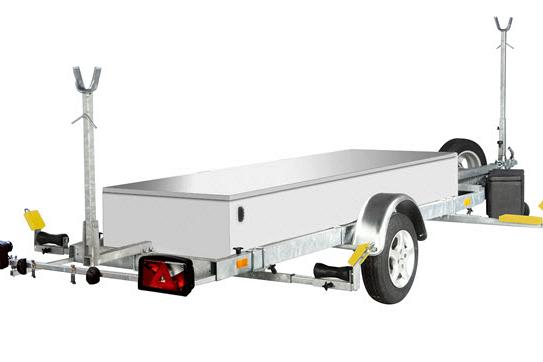PEGA boottrailer voor catamarans