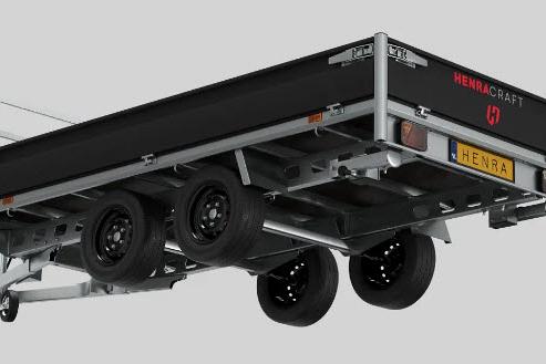 Henra plateauwagen Craft Series 1-as ongeremd  290x150cm 750kg