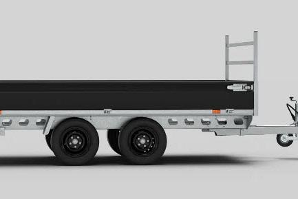 Henra plateauwagen Craft Series 1-as geremd  290x150cm 1350kg