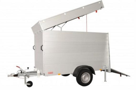 Anssems Bagagewagen GTB1200VT3 geremd  251x126cm/1200kg 