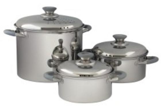 Pannenset RVS Roma 3-delig (ETKW5211)