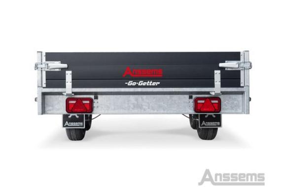 Anssems plateauwagen PSX2000 2-as rem Go-Getter 405x178cm/2000kg