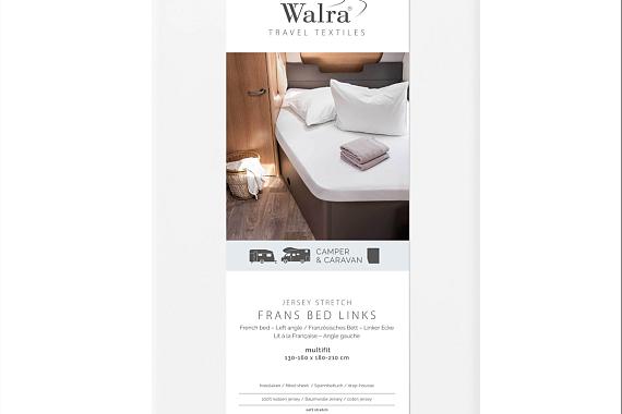 Walra Hoeslaken Frans Bed links wit
