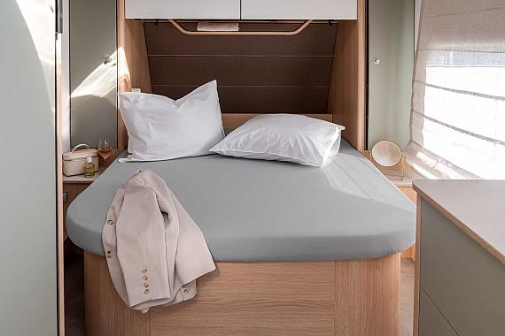 Walra hoeslaken queensbed grijs