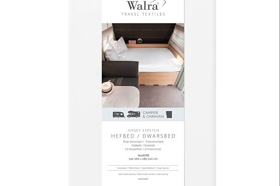 Walra hoeslaken hefbed dwarsbed wit