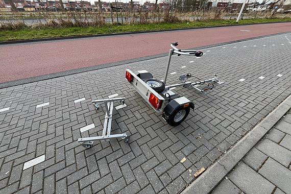 Fiets aanhanger voor 2 fietsen