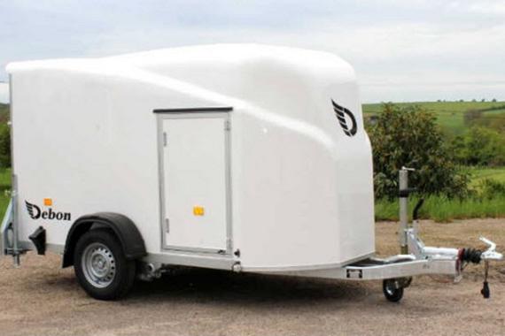 Debon Cargo 1300 Polyester wit + zijdeur / 1300kg