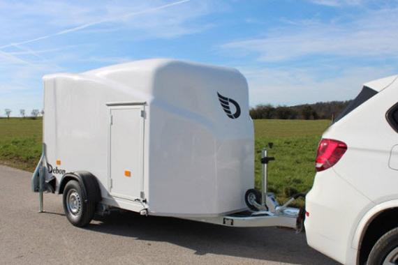Debon Cargo 1300 Polyester wit + zijdeur / 1300kg