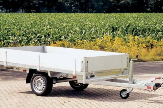 Anssems plateauwagen PSX1350 1-as geremd 251x153cm/1350kg
