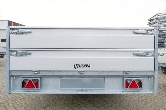 Henra plateauwagen 3x1500kg-as geremd 503x185x30cm 3500kg