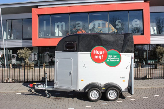 Humbaur Single 1.5 paards met zadelkamer 94