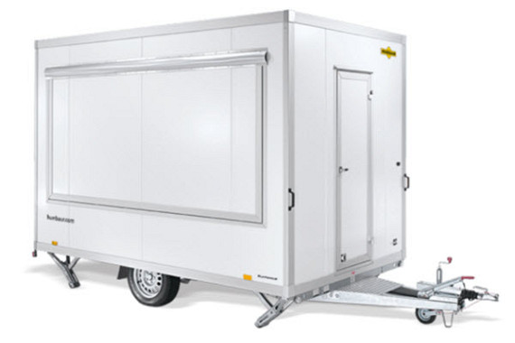 Humbaur Type HVK Verkoopwagen leeg 2-as 369x213x228cm 2000/2500kg