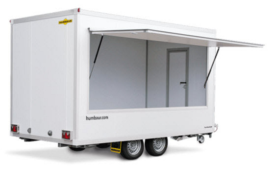 Humbaur Type HVK Verkoopwagen leeg 2-as 369x213x228cm 2000/2500kg