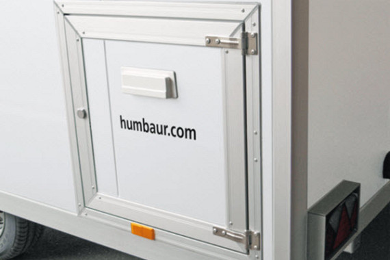 Humbaur Type HVK Verkoopwagen leeg 2-as 369x213x228cm 2000/2500kg