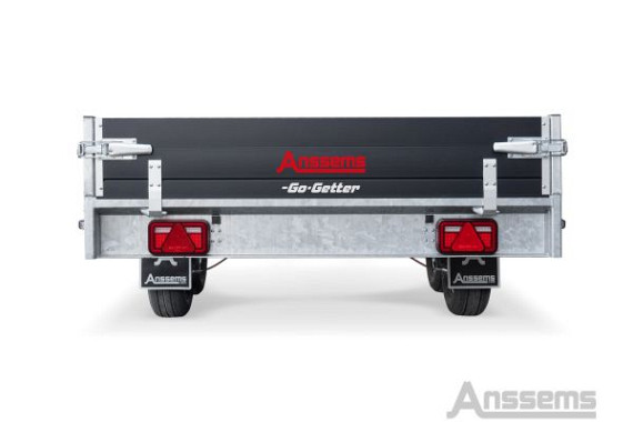 Anssems plateauwagen PSX3000 2-as rem Go-Getter 405x178cm/3000kg