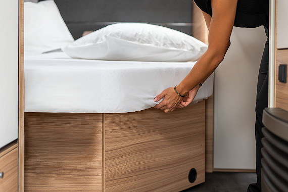 Walra hoeslaken Frans Bed rechts wit