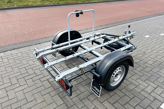 Fietsaanhangwagen voor driewieler + 1 fiets