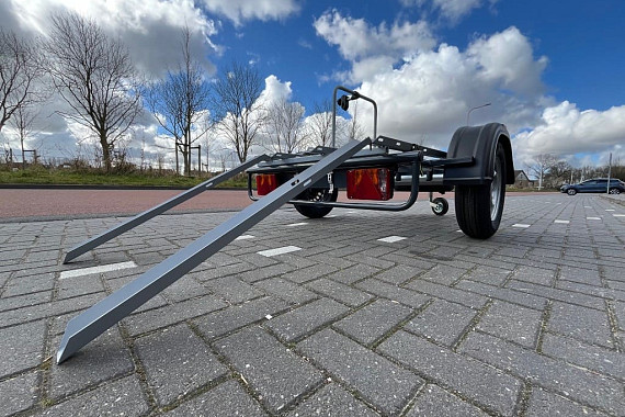 Fietsaanhangwagen voor driewieler + 1 fiets