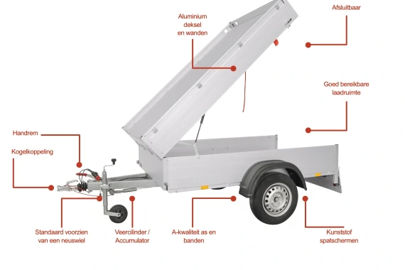 Anssems GTB 750 211x126x48 HT / 750kg