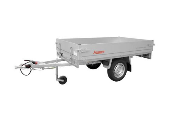 Anssems plateauwagen PLTB1000 1-as geremd 231x132cm/1000kg