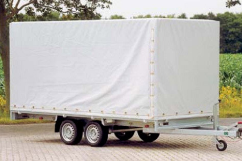 Anssems plateauwagen PSX2500 2-as geremd 305x153cm/2500kg