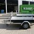 Bakwagen met bedrukte huif