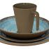 Ocean Servies 16 delig antislip (ETKW2046)