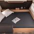 Walra hoeslaken hefbed dwarsbed Antraciet