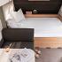 Walra hoeslaken hefbed dwarsbed wit
