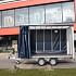 Plateauwagen met schuifhuifzeil